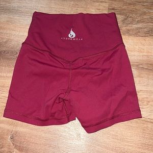 Ryderwear NKD berry red shorts size XS.